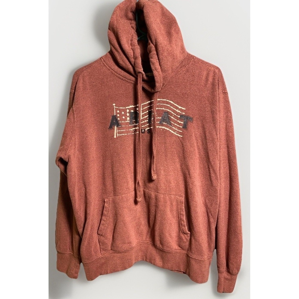 Ariat Rust Red Hooded Sweatshirt with Graphic